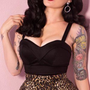 Maneater Top in Black - Vixen by Micheline Pitt